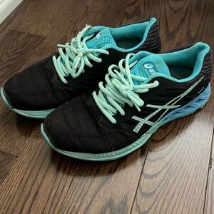 ASICS FuzeX Black/Blue Ombré Women’s running Shoes